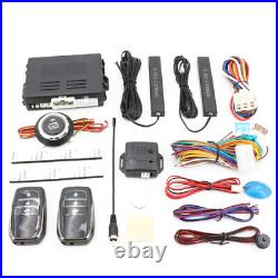 12V Car Keyless Entry Engine Start Alarm Push Button Remote Stop Trunk Release