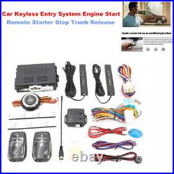 12V Car Keyless Entry Engine Start Push Button Alarm Remote Control Starter Stop