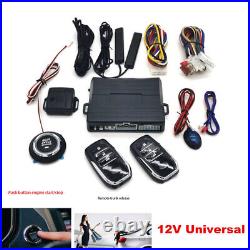 12V Car Keyless Entry Engine Start with Alarm Push Button Remote Trunk Release