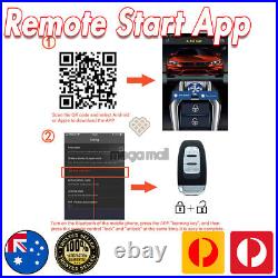 2 Way Car Alarm Remote Push Start / Stop Keyless Entry for iPhone & Android app