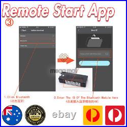 2 Way Car Alarm Remote Push Start / Stop Keyless Entry for iPhone Android app