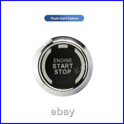 2 Way Car Alarm Remote Start Shock Sensor Push Start Button Universal