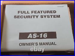 ACCELE AS-16 Car Security Alarm System Dual Zone Shock Sensor Lock/Unlock 2-Keys