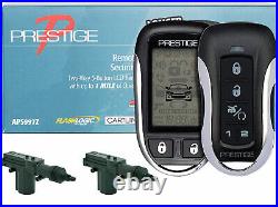 Audiovox Prestige APS997Z 2-Way Car Remote Start & Alarm +2x Universal Door Lock