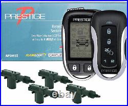 Audiovox Prestige APS997Z 2-Way Car Remote Start & Alarm +4x Universal Door Lock