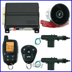 Avital 5305L 2-Way Remote Car Starter Alarm Security + 2 Universal Door Lock