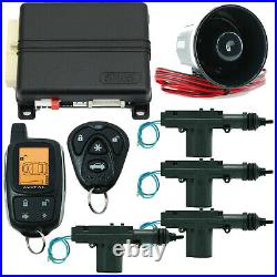 Avital 5305L 2-Way Remote Car Starter Alarm Security + 4 Universal Door Locks