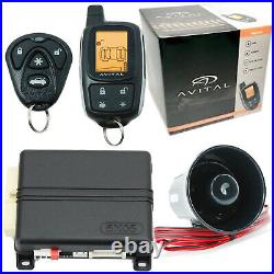 Avital 5305L 2-Way Remote Car Starter Alarm Security + 4 Universal Door Locks