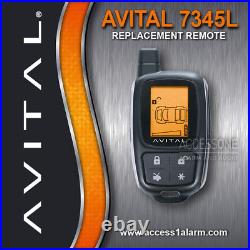 Avital 7345L 2-Way LCD Remote Control WITH Leather Case For The Avital 3305L