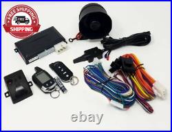 Car Alarm Security System, Keyless Entry 2-Way LCD Remote Start A4.2W