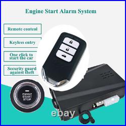 Car Alarm Security System Keyless Entry Engine Start Push Button Remote With2 Keys