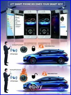 Car Alarm System 2g Smart Key Engine Start Stop Vehicle Bluetooth