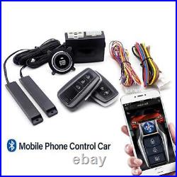 Car Keyless Entry Engine Start Alarm Push Button Remote Start and Stop Bluetooth