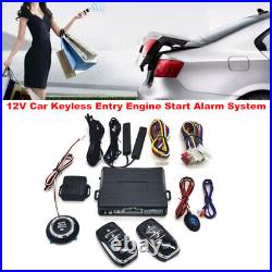 Car Keyless Entry Engine Start Alarm System Push Button Remote Starter Stop Set
