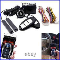 Car Keyless Entry Engine Start Alarm System Push Button Remote Stop APP Durable