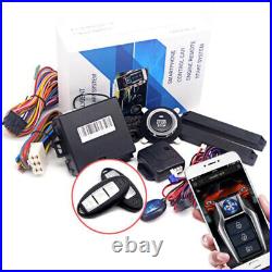 Car Keyless Entry Engine Start Alarm System Push Button Remote Stop APP Durable