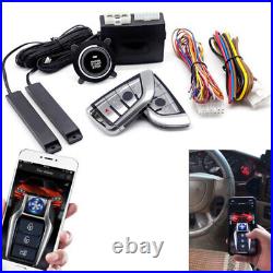 Car SUV Keyless Entry Engine Start Alarm System Push Button Remote Starter withKey