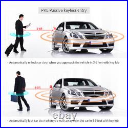Car alarm system rolling code shock sensor push button start pke keyless entry