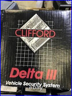 Clifford Delta III 3 O. G. Car Alarm withRemote & Transmitter (New!)