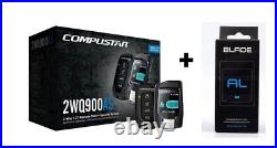 Compustar CS2WQ900AS Car Remote Start and Alarm + BLADE-AL Bypass, Programmed