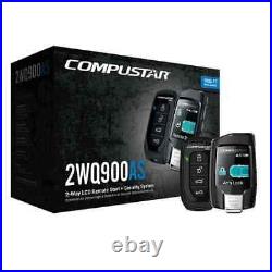 Compustar CS2WQ900AS Car Remote Start and Alarm LCD Remote 2-Way With Adsalca