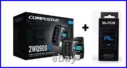 Compustar CS2WQ900AS Car Remote Start and Alarm LCD Remote + BLADE-AL Bypass