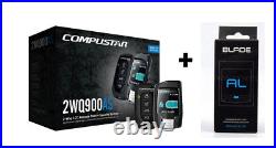 Compustar CS2WQ900-AS Car Remote Start and Alarm LCD Remote + BLADE-AL Bypass