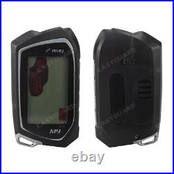 EASYGUARD 2 Way Car Alarm System LCD Pager Display auto Start push engine stop