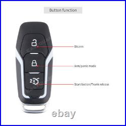 EASYGUARD car alarm system remote engine start push button pke keyless entry