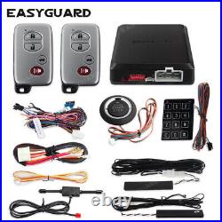 EASYGUARD pke car alarm remote start with keyless entry push button start stop