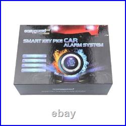 EASYGUARD smart key pke car alarm kit remote engine start push start button 12V