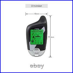EC202 2 Way car Alarm System with LCD Pager Display Remote Engine Start &