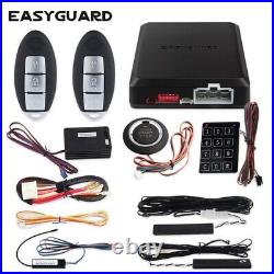 Easyguard PKE car alarm auto start proximity unlock keyless go shock sensor