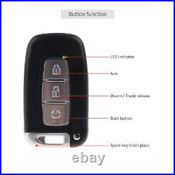 Easyguard car alarm keyless entry system remote start push button auto startstop