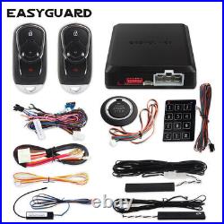 Easyguard pke car alarm security system auto start remote start stop push button