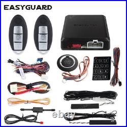 Easyguard remote start stop PKE car alarm system keyless entry push button kit