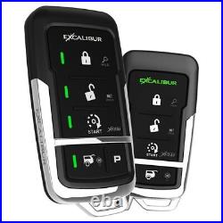 Excalibur 2-Way Car Alarm System with Remote Start 3000 Foot Range
