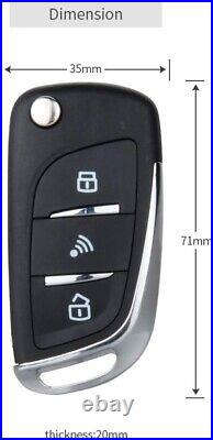 Keyless Entry Car Alarm System with Remote Start & Push Start Button Universal