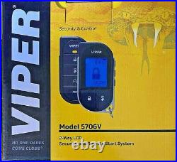 NEW Viper 5706V Car Remote Start Security Alarm 1-Mile Range 2-Way LCD Remote