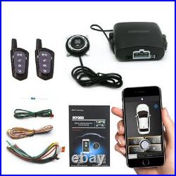 PKE Car Control Alarm Smart Phone Keyless System Central Locking Remote Button