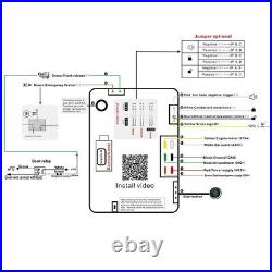 PKE Car Control Alarm Smart Phone Keyless System Central Locking Remote Button