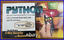 Python 871XP 2 Way Security & Remote Start with Remotes Open Box SEALED