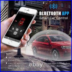 Universal 2 Way Car Alarm System Bluetooth App Remote Engine Start Keyless Entry