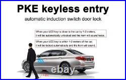 Universal LCD Smart Key Car Alarm Start Stop Keyless System Remote Start Kit