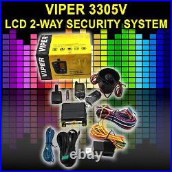 Viper 3305v 2-way Responder LCD Remote Car Alarm Security System Keyless Entry