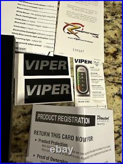 Viper Responder LE Model 5701 2 Way Security Alarm System & Remote Start NEW