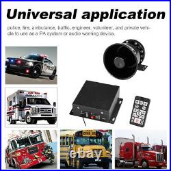 YHAAVALE 12V 100W Car Alarm Siren Speaker Horn MIC System With Remote 122dB USA
