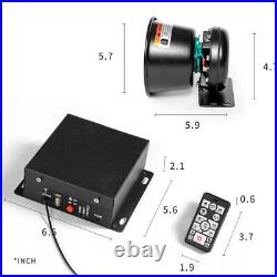 YHAAVALE 12V 100W Car Alarm Siren Speaker Horn MIC System With Remote 122dB USA